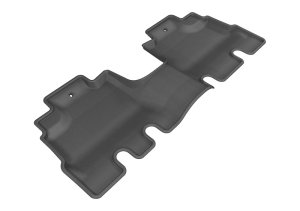 Jeep Wrangler JK Floor Mat - Rear - 3D MAXpider - Kagu Series - Black - `14-`18